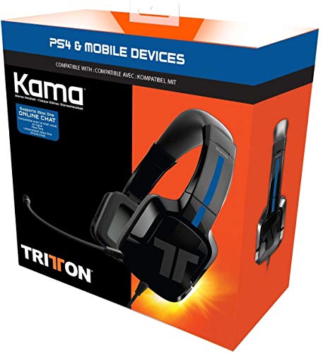 Tritton Kama - Auriculares estéreo de diadema cerrados , color negro (PS4, PS Vita)