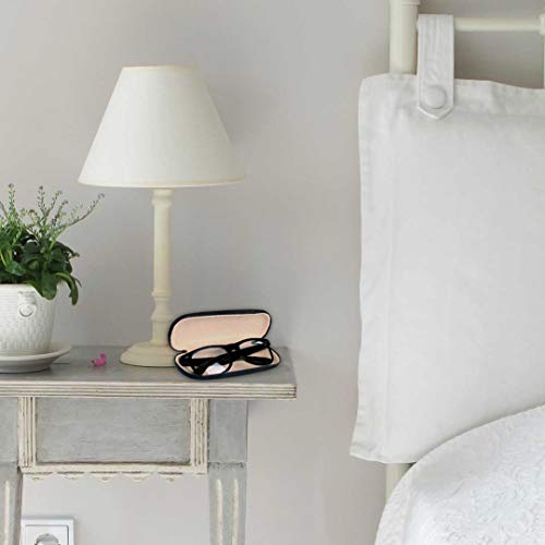 TRIXES Estuche Negro Símil Cuero para Gafas de Marcos Pequeños y Medianos