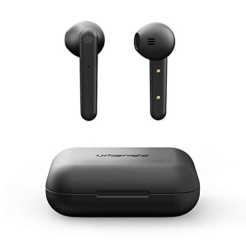 True Wireless Auriculares Urbanista Stockholm 14H de Duración Bluethooth 5.0 con Estuche de Carga, Controles Táctiles y Cascos con Micro Dual Compatible con Android e iOS - Payaso Oscuro
