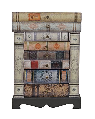 ts-ideen estantería cómoda librero estilo de vintage antiguo libros rustico con cajones