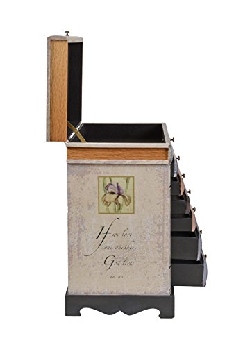 ts-ideen estantería cómoda librero estilo de vintage antiguo libros rustico con cajones