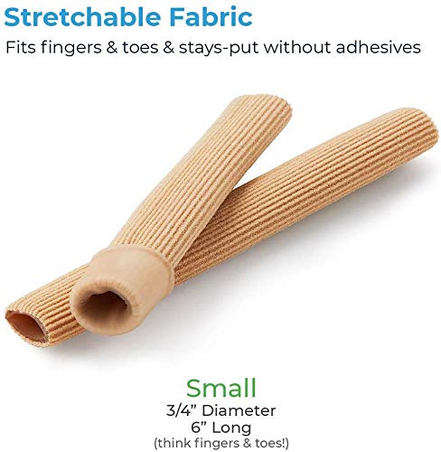 Tubos de Dedo de Pie,Tubo de Gel Vendaje 5 Pack Cojín de Dedos de Pie Protectores de Almohadillas de Gel Suave para Ampollas Callos Alivio del Dolor Fibra 6 Pulgada