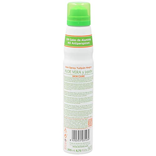 TULIPAN NEGRO desodorante aloe vera y jojoba spray 200 ml