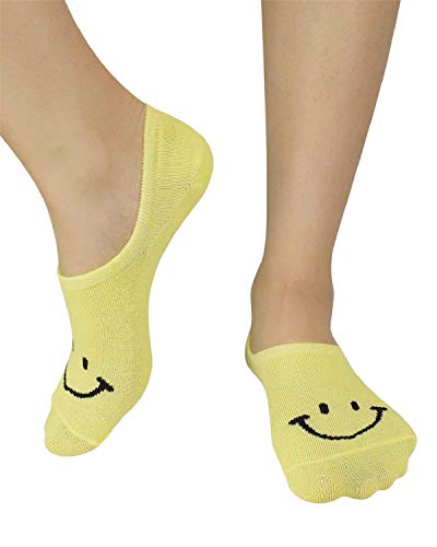 Tuopuda 10 Pares Calcetines Invisibles Mujer De Algodón Calcetines Cortos Elástco Con Silicona Antideslizante (F)