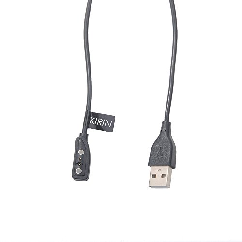 TUSITA Cargador para Pebble Reloj Inteligente - Cable de Carga USB 100cm Pinza de la Base - rastreador de Ejercicios Accesorios (1-Pack)