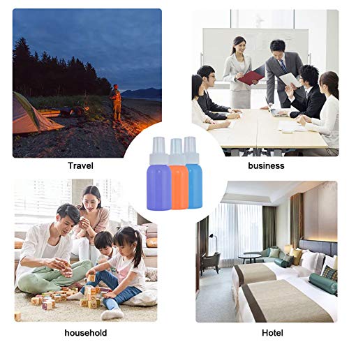 TWBEST Botella de spray de silicona,Botellas de Spray,Botella de Viaje de Silicona,Botes Spray vacios Botella de,TSA aprobó la Botella de Viaje de Silicona a Prueba de Fugas 50ML6 Piezas
