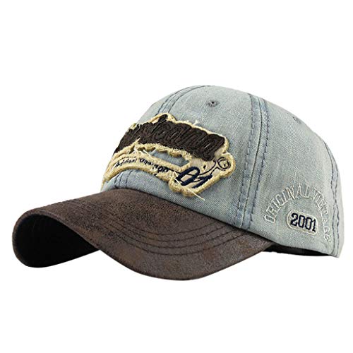 TWIFER Gorra de béisbol Ajustable de algodón de Estilo Vintage Unisex para Deportes al Aire Libre Vintage Marca Transpirable Impresión de Letras para Deportes al Aire Libre