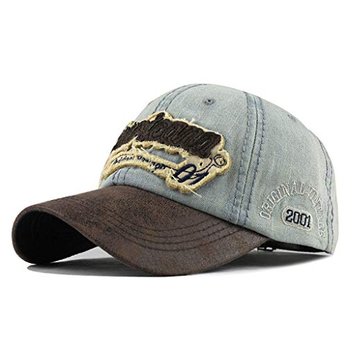 TWIFER Gorra de béisbol Ajustable de algodón de Estilo Vintage Unisex para Deportes al Aire Libre Vintage Marca Transpirable Impresión de Letras para Deportes al Aire Libre
