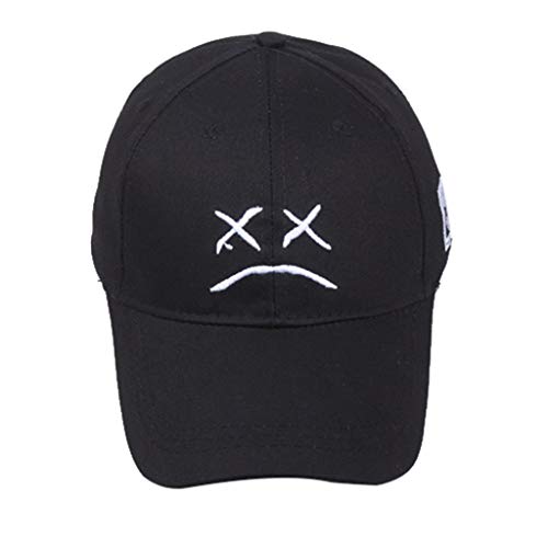 TWIFER Gorra de béisbol con Hombre Mujer Ajustable Gorras Beisbol Casuales Retro Bordado Transpirable Sombrero Exteriores e Interiores Gorra Unisex Deporte Al Aire Libre Correr Visor Negro