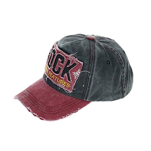 TWIFER Gorra de béisbol Hombre Mujer algodón Al Aire Libre Mezclado Impresión de Letras Verano para Vintage Marca Unisex Hip-Hop Sombrero de Sol al Aire Libre Deporte Hats Transpirable Ajustable