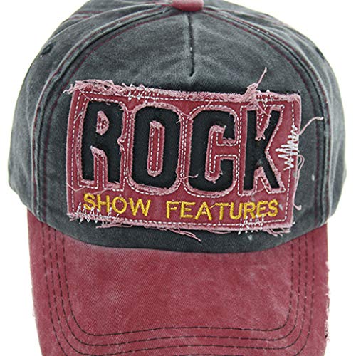 TWIFER Gorra de béisbol Hombre Mujer algodón Al Aire Libre Mezclado Impresión de Letras Verano para Vintage Marca Unisex Hip-Hop Sombrero de Sol al Aire Libre Deporte Hats Transpirable Ajustable