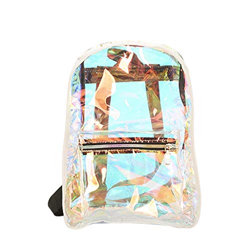 TWIFER Mochila Impermeable para Mujer Transparente Mochilas Escolares Juveniles Chicos Chicas Color sólido Casual Mochila Viaje Ideal para Niñas/Mujeres/Estudiantes/Viajes