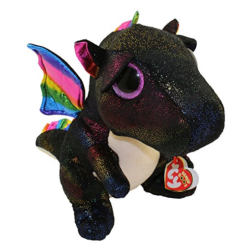 TY- Anora, Drache Schwarz 24cm Peluche dragón, Color negro (United Labels Ibérica 37268TY) , color/modelo surtido