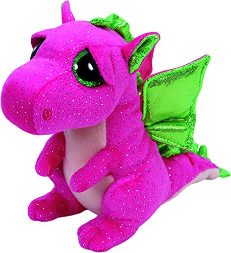TY - Beanie Boos Darla, peluche dragón, 15 cm, color rosa (United Labels Ibérica 37173TY) , color/modelo surtido