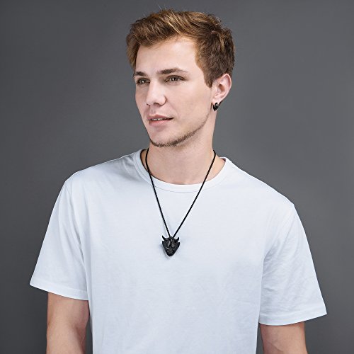 U7 Colgante Cráneo Calavera Estilo Punk Acero Inoxidable Chapado en Oro/Negro Colgante Hombre con Caja de Regalo