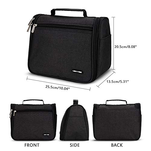 UBAYEE Grande Bolsa Aseo Colgante de Viaje para Hombre y Mujer - Negro