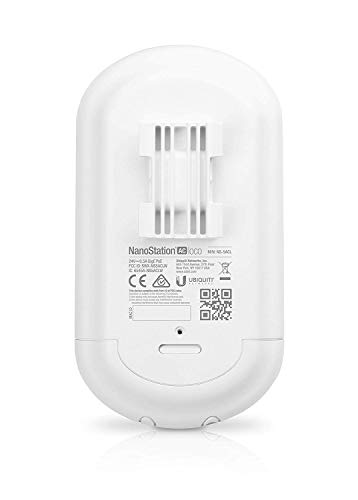 Ubiquiti Networks AC Loco - Nanostation, Punto de Acceso (1000 mbit/s, 10,100,1000 mbit/s, 450+ mbps, 16-qam,64-qam,256-qam,bpsk,qpsk, 64 MB, 10000 m), color Blanco