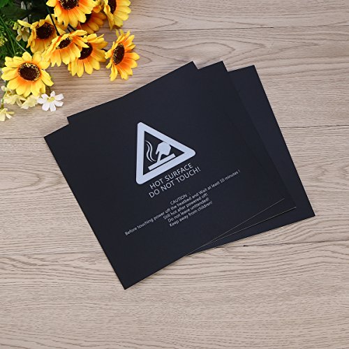 UEETEK Superficie de Impresión 3D 300mm x 300mm (Cuadrado) - 3 Piezas