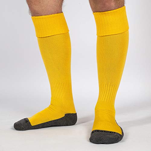 Uhlsport Team Pro Essential Calcetines, Hombre, Multicolor (Cornyellow /grey sole), Size:33-36