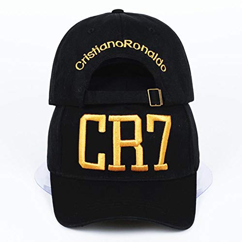 UKKD Béisbol Las Mujeres De Algodón De Béisbol Ajustable del Sombrero De Los Sombreros De Los Hombres Sombreros Cr7 Fashin Cheapu Panamá,Negro