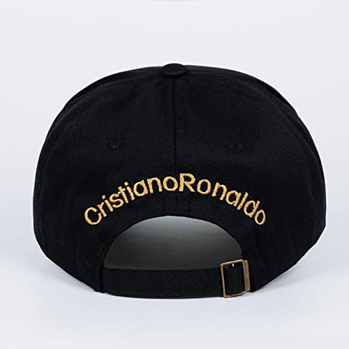 UKKD Béisbol Las Mujeres De Algodón De Béisbol Ajustable del Sombrero De Los Sombreros De Los Hombres Sombreros Cr7 Fashin Cheapu Panamá,Negro