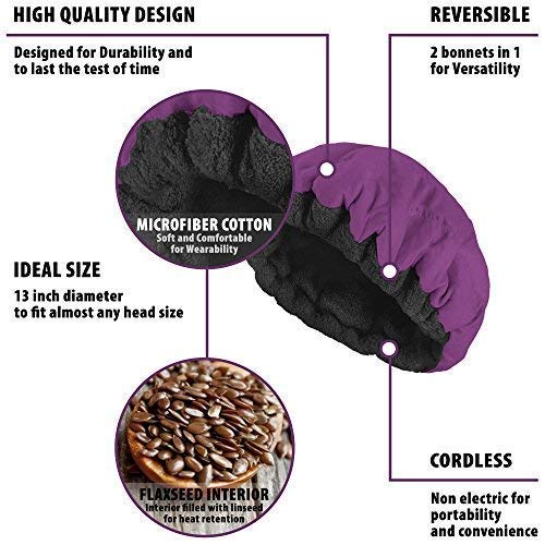 UKXIN Gorra de aislamiento de acondicionamiento profundo, tapa de calentamiento de microondas funcional de varias capas, 100% algodón natural, semillas de mostaza internas, máximo aislamiento