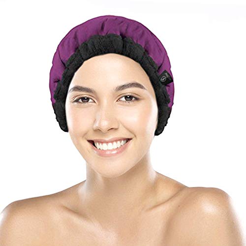 UKXIN Gorra de aislamiento de acondicionamiento profundo, tapa de calentamiento de microondas funcional de varias capas, 100% algodón natural, semillas de mostaza internas, máximo aislamiento