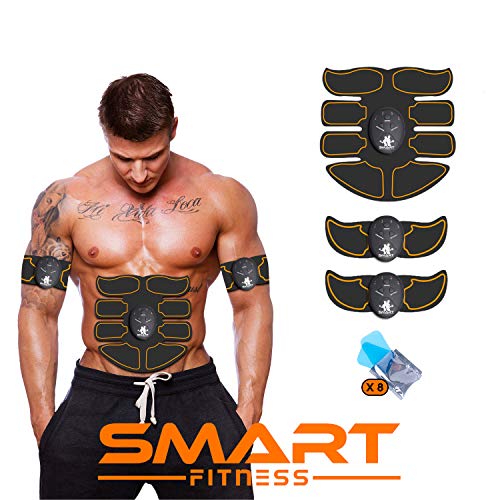 【ÚLTIMA VERSIÓN 2020】 Smart Fitness™ Electroestimulador Muscular Abdominal, Tonificador Abdomen, Electroestimulacion Abdominales, Estimulador Completo, Six Pack