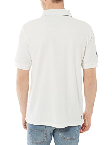 Ultrasport Fort Lauderdale Collection Polo para hombre Wadhurst, polo clásico para hombre con tres botones, ideal para el deporte y el ocio, Blanco, 2XL