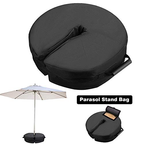 Umbrella Base Stand light weight Windproof Square Parasol Support Base, waterproof Shade Umbrella Stand fill with sand, Suit for Outdoor Beach Backyard Garden Patio