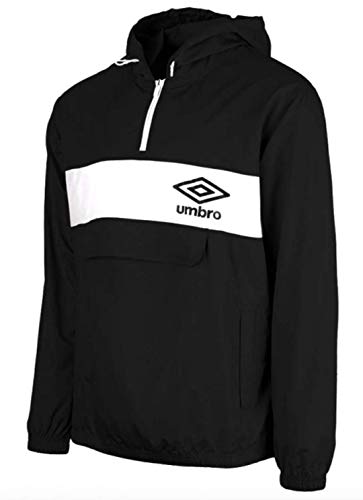 Umbro Cagoule Chaqueta, Negro, Blanco, L Unisex Adulto