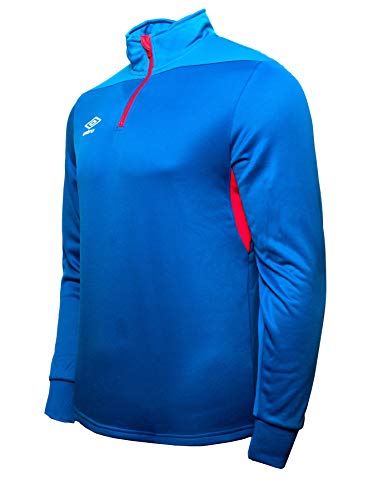 UMBRO Core Training Half Zip Top Sudadera, Hombre, Azul, L