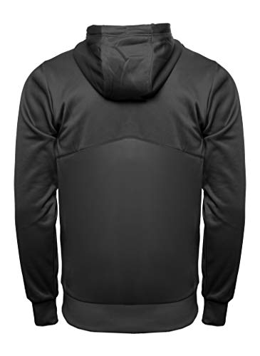 UMBRO Core Training Hooded FZ Jacket Chaqueta con Capucha, Hombre, Negro, S