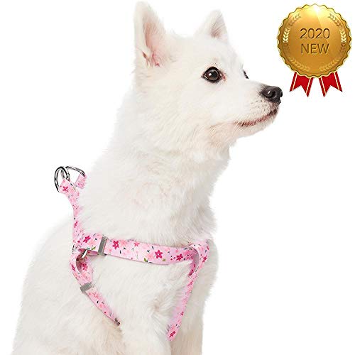 UMI. Essential Made Well - Arnés para Perros con Estampado de Flores S, Contorno del Pecho 42-54 cm, arneses Ajustables para Perros (Rosa)