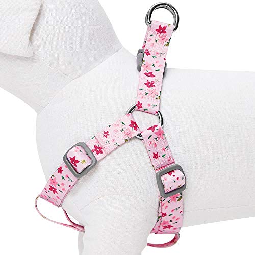UMI. Essential Made Well - Arnés para Perros con Estampado de Flores S, Contorno del Pecho 42-54 cm, arneses Ajustables para Perros (Rosa)