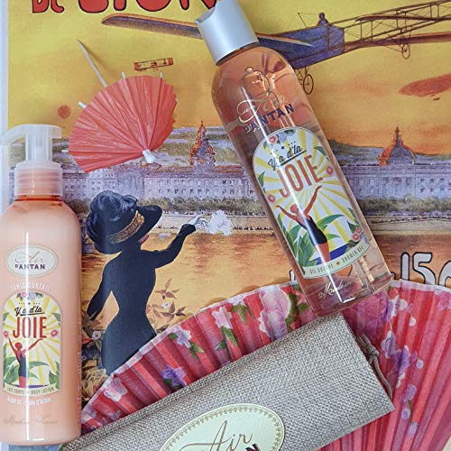 Un Air d’Antan Caja Belleza Joie Mujer,1 Gel de Ducha 250ml, 1 Crema Corporal Hidratante 200ml|Perfume Original Lirio de los Valles, Azahar y Rosa