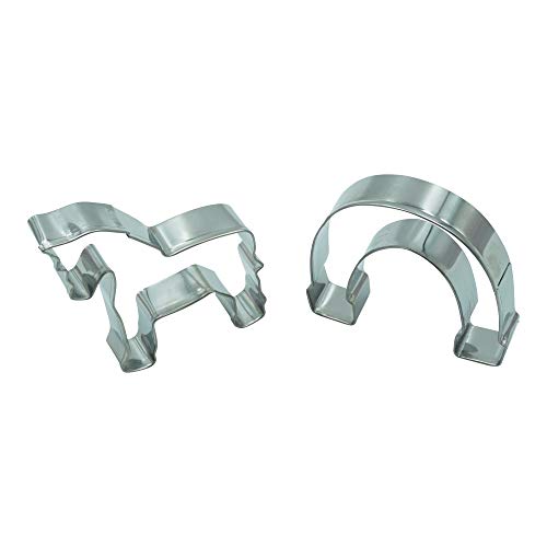 Unbekannt Juego Caballo y Herradura 7 cm Städter – Molde para Galletas, diseño de Amuleto de la Suerte Moldes para Galletas