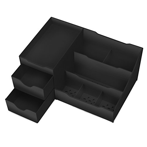 Uncluttered Designs Organizador de Maquillaje con Gavetas (Negro)