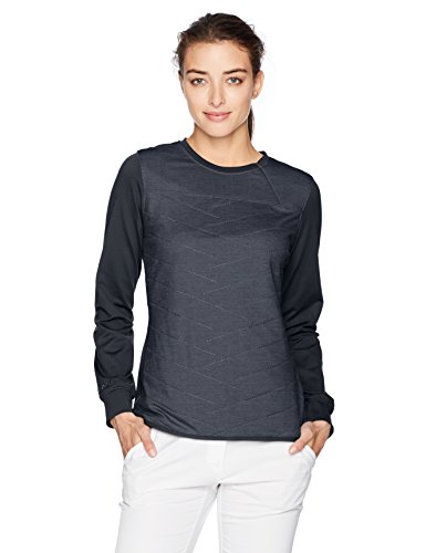 Under Armor Coldgear Reactor Camisa de Manga Larga híbrida con Media Cremallera para Mujer, Mujer, Color Negro (001)/Negro, tamaño Small