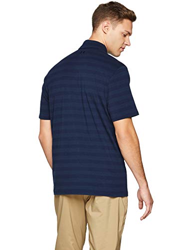 Under Armour CC Scramble Stripe Polo, Hombre, Azul, XL
