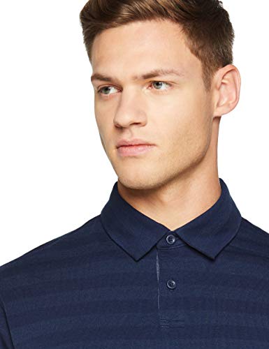 Under Armour CC Scramble Stripe Polo, Hombre, Azul, XL