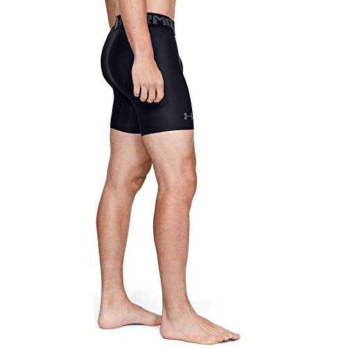 Under Armour HeatGear ARMOUR 2.0 COMP Shorts, Pantalón Corto Hombre, Negro (Black/Graphite 001), XXL