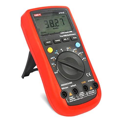 UNI-T UT61E 22000 Condes Multímetro Digital de Precisión Multiprobador AC/DC Voltaje, Corriente, Resistencia, Capacitancia Tester con RS232C Cable(Rango Automática)