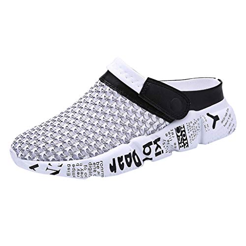 Unisex Hombres Mujer Zapatillas de Playa Respirable Malla Ahueca hacia Fuera Las Sandalias Zapatos Antideslizante Casual Calzado Deportivo Suaves Cómodas Calzado de Trabajo JiaMeng_ZI