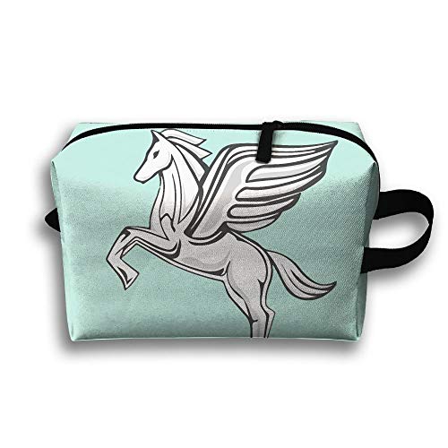Unisex Tourist Bag Pegasus Simple Bolsa de maquillaje de viaje multifuncional con cremallera Bolsas de cosméticos Bolsa