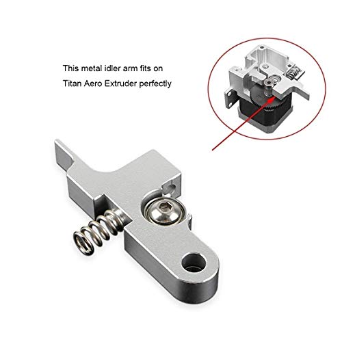 UniTak3D Piezas de Actualización Del Brazo Extractor de la Extrusora de Metal Para Extrusoras TITAN Aero Compatibles con las Impresoras 3D Prusa i3 MK2, Ultimate Artillery Sidewinder-X1 4Max Pro