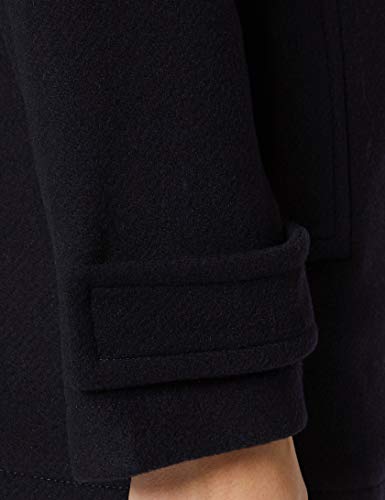 United Colors of Benetton Basico 3 Woman Abrigo, Azul (BLU Navy 016), 40 (Talla del Fabricante: 44) para Mujer