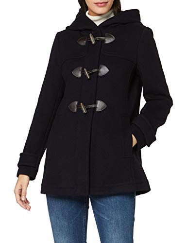 United Colors of Benetton Basico 3 Woman Abrigo, Azul (BLU Navy 016), 40 (Talla del Fabricante: 44) para Mujer