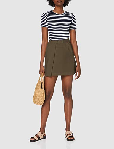 United Colors of Benetton Gonna Falda, Verde (Verde Militare 95a), 34 (Talla del Fabricante: 38) para Mujer