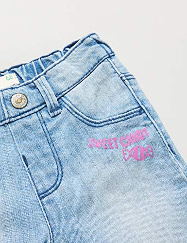 United Colors of Benetton Jeans Pantalones, Turquesa (Azu 901), 80/86 (Talla del Fabricante: 82) para Bebés